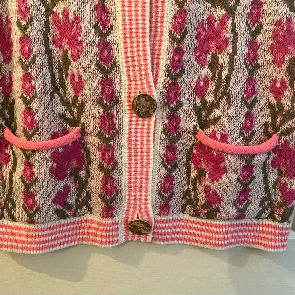 💖Floral & Stripe Knit Sweater💖 - Picture 5 of 15
